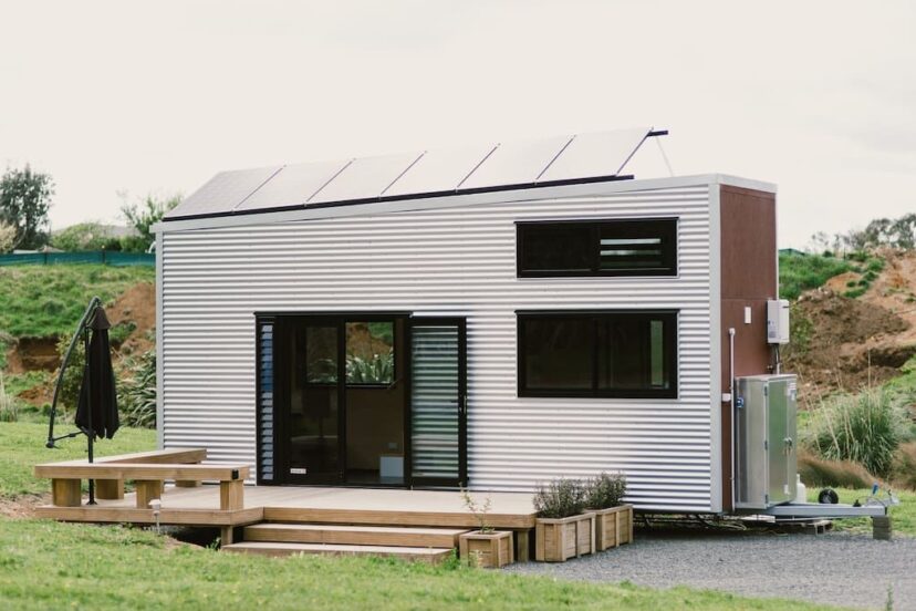 solar panels on small house